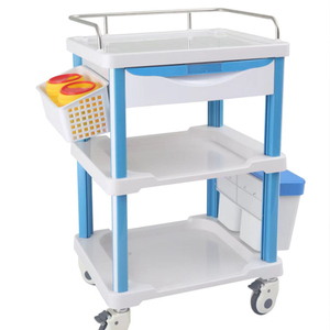 Troli Monitor Pasien Klinis Medis, Troli Obat Plastik ABS Mobile, Troli Perawatan Rumah Sakit GH690-52 GUANGHUA - Product Image 6