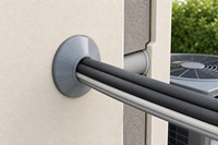 Garniture décorative en caoutchouc sur mesure pour l'entrée murale des tuyaux de climatisation