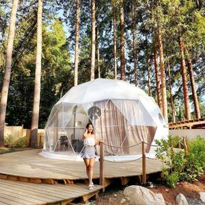 Domo Geodésico de Lujo para Glamping de Hotel al Aire Libre Cuatro Estaciones 2025 con Lona de PVC y Un Dormitorio - Product Image 2