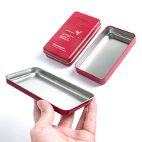 Bocal cosmétique rectangulaire en étain avec couvercle, matériaux recyclables, crème pour la peau, boîte métallique personnalisée, étain cosmétique pour masque facial