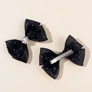 Doux princesse dentelle arcs épingle à cheveux enfants perle couronne Barrettes pinces à cheveux pour femmes filles chapeaux mode cheveux accessoires - Product Image 4