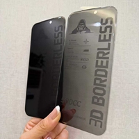 ESD Black King Kong 500CC 25 °   Verre de confidentialité pour iPhone 17 Pro Max, protection d'écran en verre trempé anti-espion 3D sans bordure