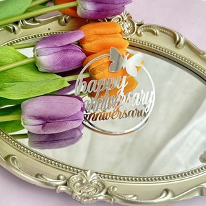 <span class=keywords><strong>Feliz</strong></span> <span class=keywords><strong>cumpleaños</strong></span> redondo acrílico <span class=keywords><strong>disco</strong></span> 8,5 cm mariposa pastel Topper para <span class=keywords><strong>cumpleaños</strong></span> - Product Image 6