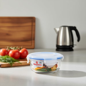 FIAMBRERA Moderne Contenant Alimentaire Hermétique en Verre Rouge 15,5 cm Capacité 650cc Compatible Micro-ondes Technologie d'Injection - Product Image 3