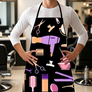 Tablier de travail imperméable en gros pour <span class=keywords><strong>coiffeur</strong></span>, avec impression de logo, pour salon de coiffure et de manucure - Product Image 2