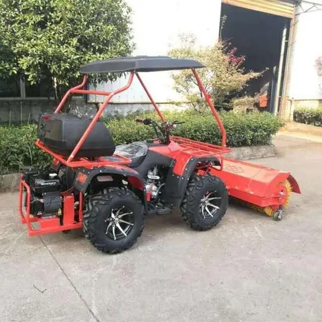 Removedor de nieve de superficie de carretera, mantenimiento en invierno, tipo ATV, barredora multifuncional