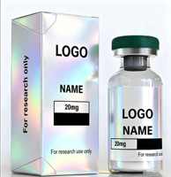 Personnalisez votre design : Petites fioles de 3 ml et 10 ml, emballages de fioles Pepti, étiquettes holographiques brillantes pour fioles de 3 ml et boîtes pour stylos (Pepite)