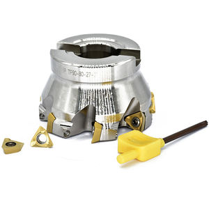 เครื่อง CNC Indexable 45 องศาเครื่องตัดกัดใบหน้าแทรก TF90-80-27-7T 3P เครื่องตัดผลิตภัณฑ์ประเภทเครื่องตัดมิลลิ่ง - Product Image 1