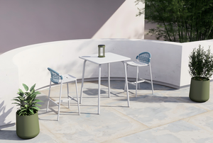 <span class=keywords><strong>Tavolo</strong></span> da Esterno in <span class=keywords><strong>Alluminio</strong></span> a 2 Posti, Resistente alle Intemperie e ai Raggi UV, Moderno e Confortevole, con Telaio in <span class=keywords><strong>Alluminio</strong></span> e Intreccio in Corda, per Bar, Cortili, Hotel e Ville - Product Image 5