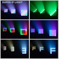 Projecteur de scène à tête mobile double face 500W, 25 LED RGBW 4-en-1 de 15W, DMX512 RDM, Stroboscope pour spectacle de bar