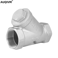 Vanne à boisseau sphérique manuelle en acier inoxydable 1 pièce AUQIVM SS304 SS316 avec filetage NPT femelle pour eau et gaz