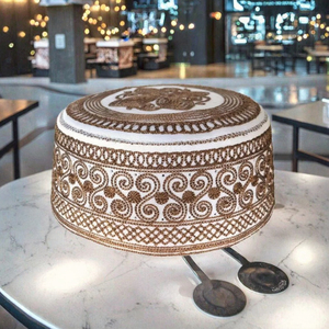 หมวกแก๊ปบทสวดชาวยิวคุณภาพสูงหมวกผ้าทอลายทแยง kippah <span class=keywords><strong>yamaka</strong></span> สำหรับผู้ชาย kippot สีทึบสำหรับการสวดมนต์มุสลิมสี่ฤดูกาลเจ้อเจียง - Product Image 3