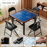 Table de Mahjong Luxe Pliable et Portable – Idéale pour la Maison, les Salles de Jeu d'Échecs et de Cartes, et le Mahjong