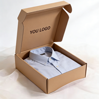 Boîtes d'expédition pliables écologiques en carton ondulé recyclable avec logo personnalisé pour vêtements, chaussettes, chapeaux, cadeaux - Emballage e-commerce