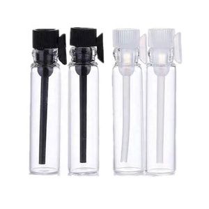 Cosmetic Packaging 0.5ml 1ml Glass Perfume Transparent Sample <b>Bottle</b> Amber Mini Glass Vial - Product Image 1