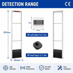 Centres commerciaux et magasins de détail 8.2mhz Rf Porte de sécurité <span class=keywords><strong>Magasin</strong></span> de vêtements Porte antivol Porte de capteur 8.2mhz - Product Image 2