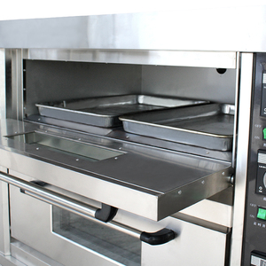 Hot bán Tiêu chuẩn điện các nhà sản xuất 2 boong <span class=keywords><strong>4</strong></span> khay bánh mì sưởi ấm thương mại Nhà bếp bánh Pizza nướng lò - Product Image 4