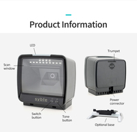 Scanner de bureau de code barres d'Usb 1D 2D de câble portatif de XB-8809H approprié au supermarché