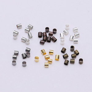 Cuentas metálicas redondas chapadas en cobre para la fabricación de joyas AC0284 - Product Image 1