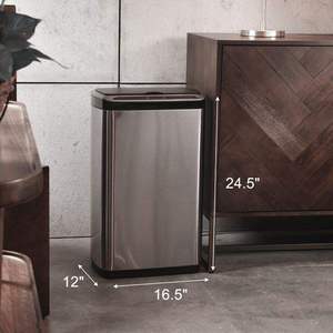 <span class=keywords><strong>Poubelle</strong></span> intelligente à induction 20L/30L en acier inoxydable, à poser, pour usage domestique, hôtelier, avec pédale, cendrier, <span class=keywords><strong>rangement</strong></span> pour salle de bain - Product Image 2