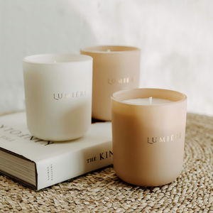 נר בושם בושם בוהו בהתאמה אישית, בצנצנת זכוכית מט יוקרתית, שעוות סויה, זמן בעירה ארוך, ניחוח חזק, נרות ארומה עם קופסת מתנה קשיחה - Product Image 3