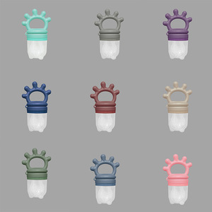Offres Spéciales vente en gros nouveau design sans BPA en Silicone pour bébé mangeoire aliments frais sucette avec dessin animé bébé fruits <span class=keywords><strong>grignoteuse</strong></span> tétine - Product Image 5