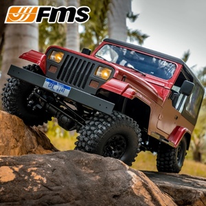 รถบังคับวิทยุ FMS 1/10 Mashigan รุ่น Rock Crawler RS สีแดง ขับเคลื่อน 4 ล้อ สำหรับปีนป่าย รถสไตล์เรโทร สำหรับผู้ใหญ่ ของขวัญคริสต์มาส ของเล่นนักผจญภัย ขนาด 1:10 - Product Image 1