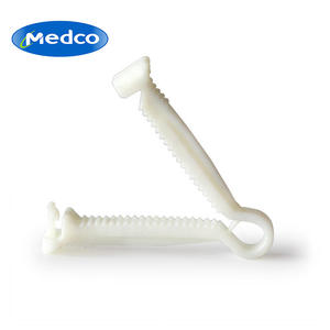 Pinzas desechables de plástico para cordón umbilical, rectas, estériles, de un solo uso, para recién nacidos, grado médico, modelo MK08 516 - Product Image 4