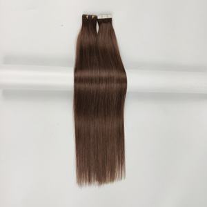 Extensions de cheveux vierges européennes Amygirl en gros, style lisse, demi-cachées, machine à double trame, ruban adhésif fin - Product Image 3