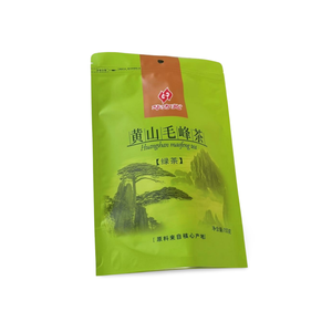 Tùy chỉnh in túi Trà hữu cơ sinh thái thân thiện <span class=keywords><strong>doypack</strong></span> với giấy kraft rõ ràng Cửa Sổ Lá cán dây kéo - Product Image 1