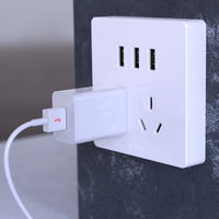 Chargeur USB-A compact 5V1A/2A avec prise EU pour plusieurs appareils, certifié CE, anti-surchauffe, ignifuge, pour montre intelligente, écouteurs, appareil photo, téléphone portable