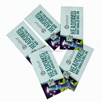 Sachet en Mylar Mat Imprimé Personnalisé, Qualité Alimentaire, Scellé sur 3 Côtés, Petite Pochette pour Inhalateur de Menthe, Emballage d'Échantillons Cosmétiques