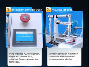 Étiqueteuse de bouteilles rondes de type bureau de haute qualité pour petite entreprise usine avec étiqueteuse manuelle d'imprimante de date - Product Image 3