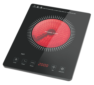 Cuisinière <span class=keywords><strong>électrique</strong></span> <span class=keywords><strong>2500W</strong></span> Plaques chauffantes infrarouges Brûleur numérique multifonction Table <span class=keywords><strong>de</strong></span> <span class=keywords><strong>cuisson</strong></span> en verre et céramique Cuisinière en céramique - Product Image 1