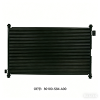 Condensateur de climatisation automobile en aluminium FLA115 pour Accord 1998-2002 Berline Coupé 2.3L/3.0L Référence OE 80100-S84-A00/80100S84A00 Testé à 100 % contre les fuites