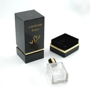 Cartón rígido de lujo para perfume de 50Ml caja de cartón rígido de lujo perfume Cierre magnético redondo caja de regalo embalaje