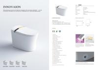 Toilette intelligente en céramique nouvelle génération, chauffage instantané, tout-en-un, entièrement automatique, couvercle relevable, sans restriction de pression d'eau