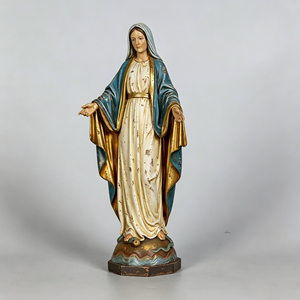 Statua della Vergine Maria a grandezza naturale in resina epossidica, dipinta a mano, artistica, religiosa, cattolica, per interni/esterni, casa, chiesa, piramide, fata - Product Image 3