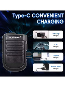 TD-LYSM-01 TIDRADIO <b>Wireless</b> Handheld Speaker <b>Microphone</b> for TD-H3 Plus Two Way Radio Type-C Charging PTT Mic L835 - Product Image 3