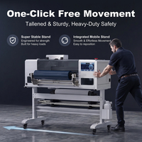 Impresora UV DTF de Alta Velocidad de 60 cm, Máquina 2 en 1 para Impresión y Laminación de Adhesivos, Efecto 3D en Relieve, Barniz para Transferencias Personalizadas
