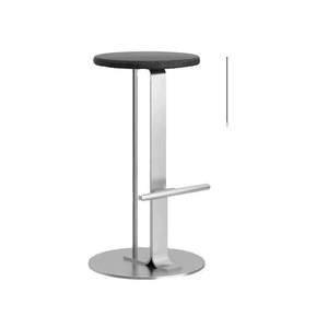 <span class=keywords><strong>Tabouret</strong></span> haut en fer forgé de style japonais Wabi-sabi, minimaliste et moderne, pour café, bar ou maison, avec base ronde - Product Image 5
