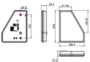Emark LED camion remorque combinaison feu arrière étanche 12V 24V tourner frein Positions arrière réserve brouillard réflecteur feu arrière - Product Image 4