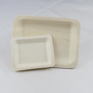 Biodegradable Boat-Shaped Wooden Plates: Perfect For Displaying Culinary Delights