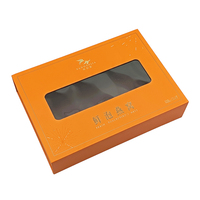 Boîte d'emballage de luxe rigide orange personnalisée avec logo imprimé, en matériaux recyclés écologiques, pour desserts, chocolats et aliments – Vente en gros