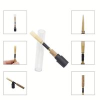 Anche d'oboé professionnelle faite à la main, sélection de canne naturelle de qualité supérieure, dans un étui rouge/noir, Sendi Tianjin, pour une performance musicale haut de gamme