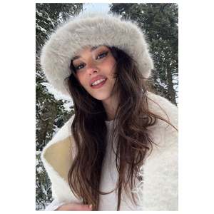 Beige Thick Plush Fur <b>Hat</b> - Beanie Warm and Stylish Outdoor Cold Protection Spk1143 - Beige95 - Product Image 4