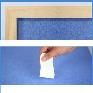 Tableau d'affichage personnalisé en liège et bois de pin, tableau mémo coloré en tissu pour messages et avis – Vente en gros - Product Image 2