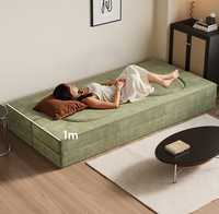 Sofá Cama Modular de Diseño Moderno y Lujoso, con Relleno de Esponja, Tela Comprimida al Vacío, Duradero y Confortable
