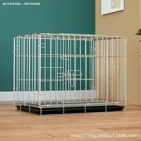 Cage d'élevage de luxe simple et empilable en acier inoxydable avec cloison centrale et portes latérales pour nichoirs, pour oiseaux et perroquets