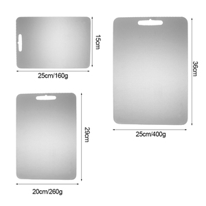 Planche à découper en titane pur à 100 %, monobloc, lavable au lave-vaisselle et non toxique pour la cuisine - Product Image 2